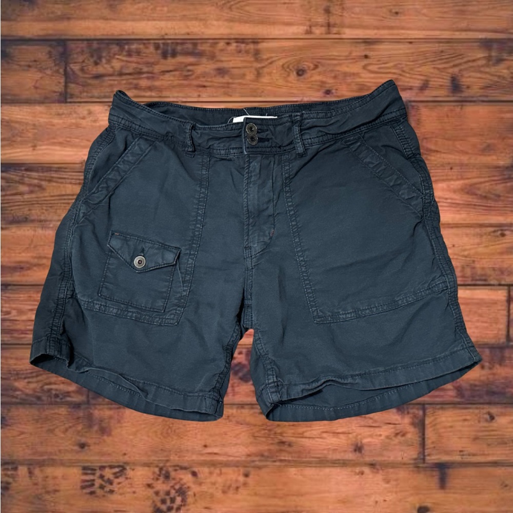Anthropologie Black Cargo Shorts Relaxed Fit
